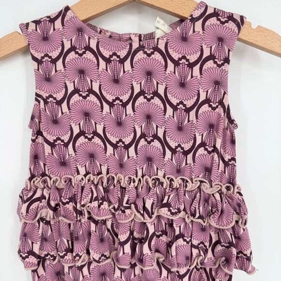 Kate Quinn Baby Purple Ruffle Bubble‎ Romper 6-12 months - Picture 2 of 5